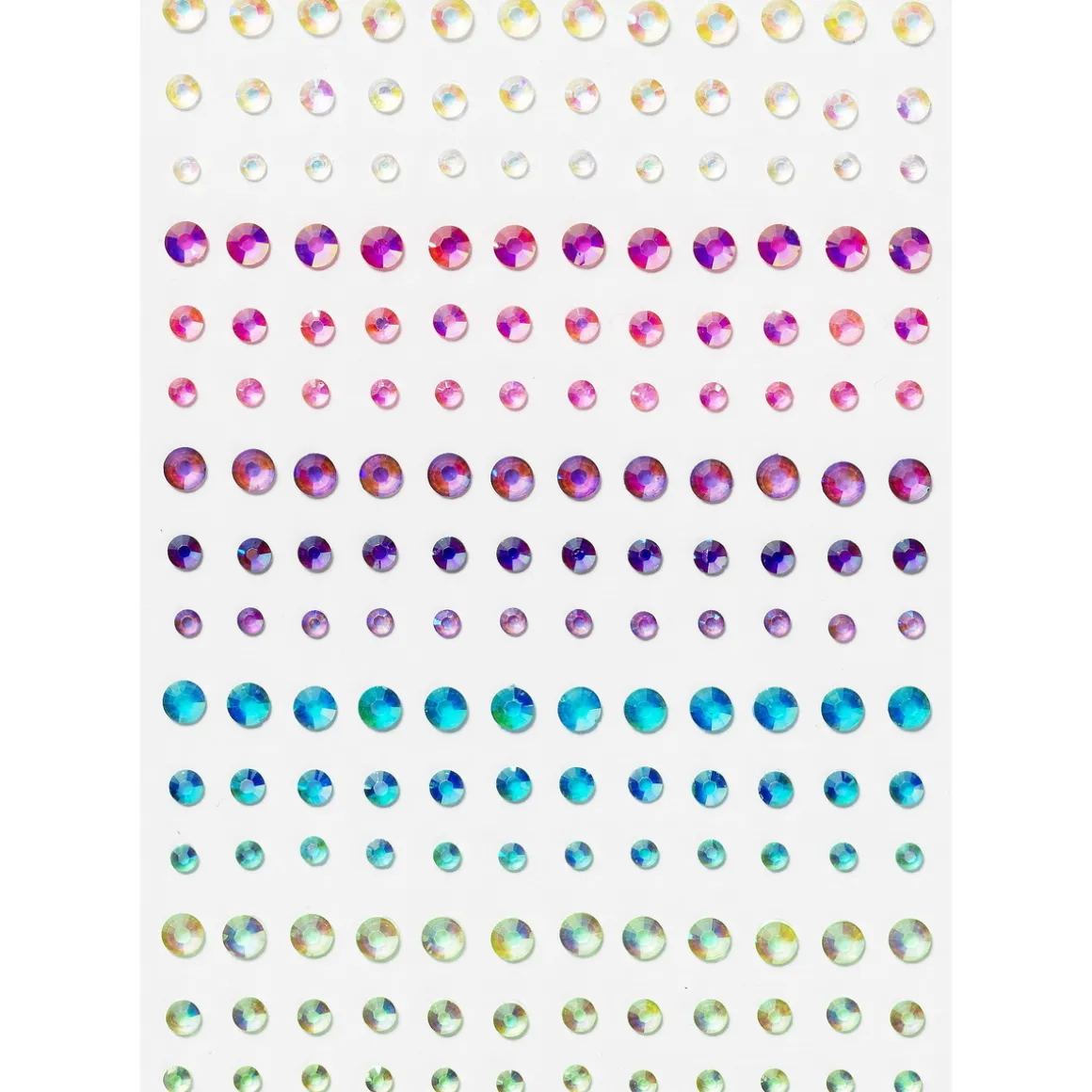 Face Jewels Pastel, ansigtssmykker i form af små farveskiftende brillianter