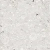 95 facetslebne glasperler på snor, 4 mm i diameter – krystal/transparente