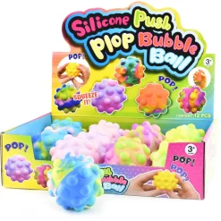 Fidget popping ball – Klem eller pop. Sælges assorteret. Pris pr. stk.