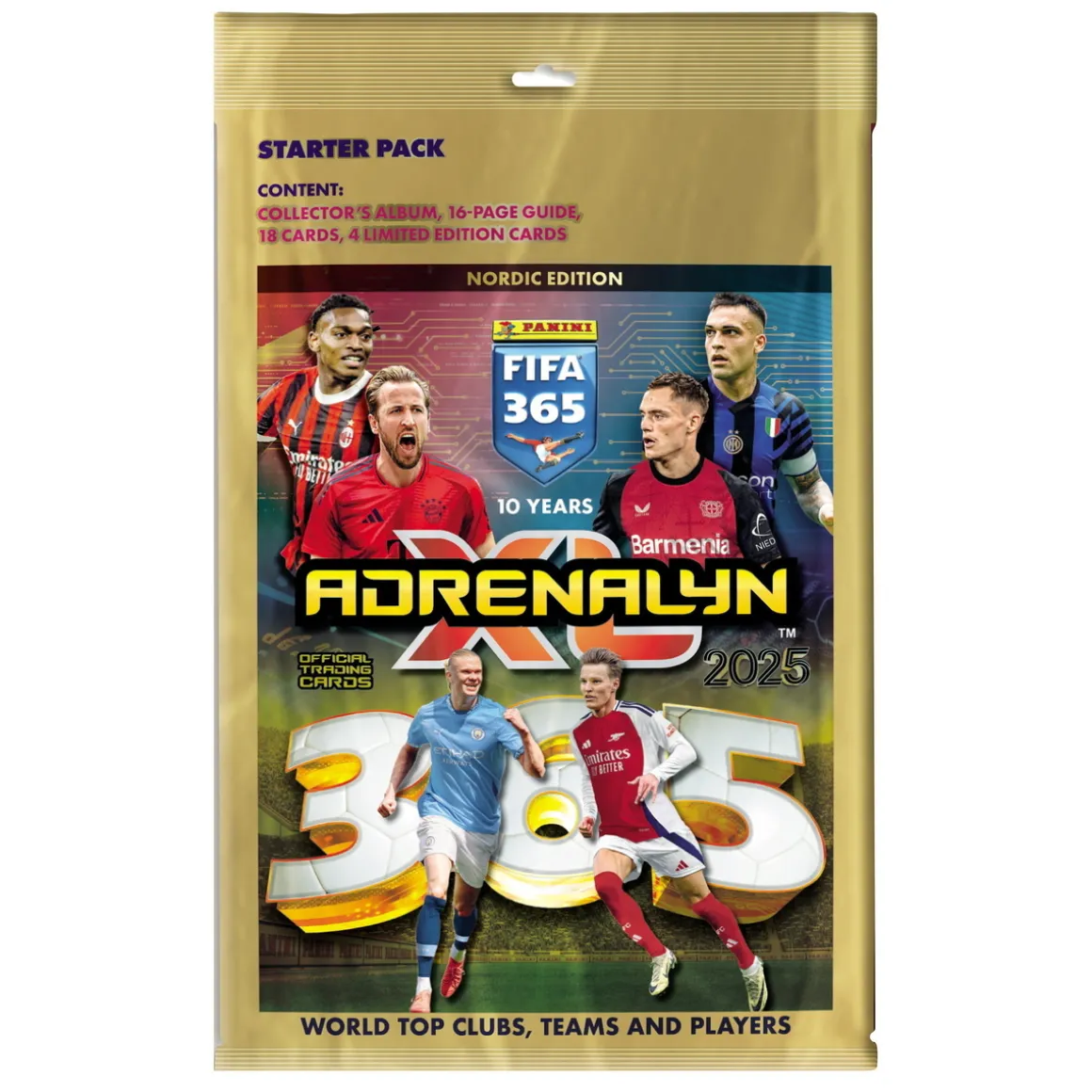 FIFA 365 Adrenalyn XL 2025 Starter Pack med samlemappe, guide og 22 kort!