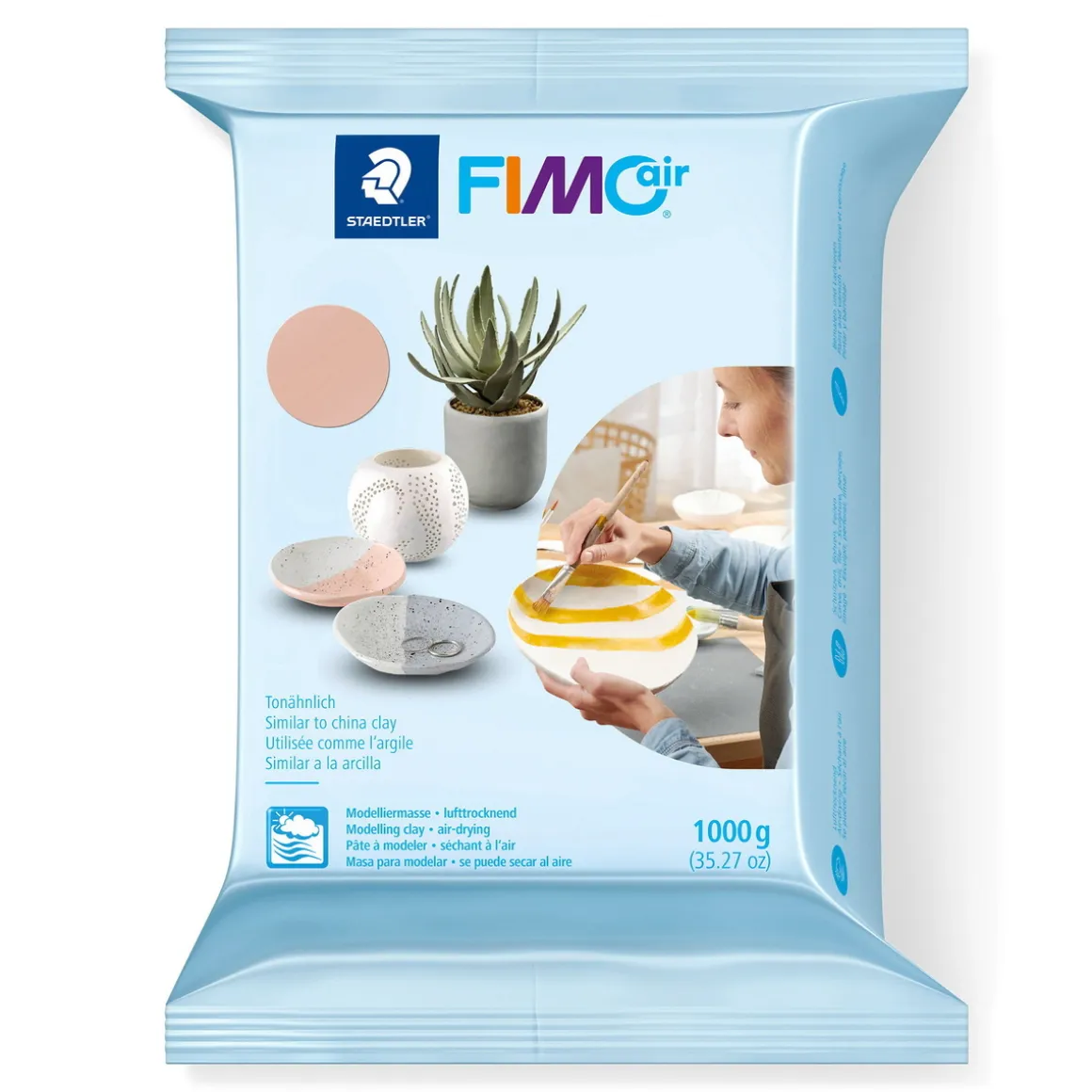 Fimo air modeller 1000 g – pink 43