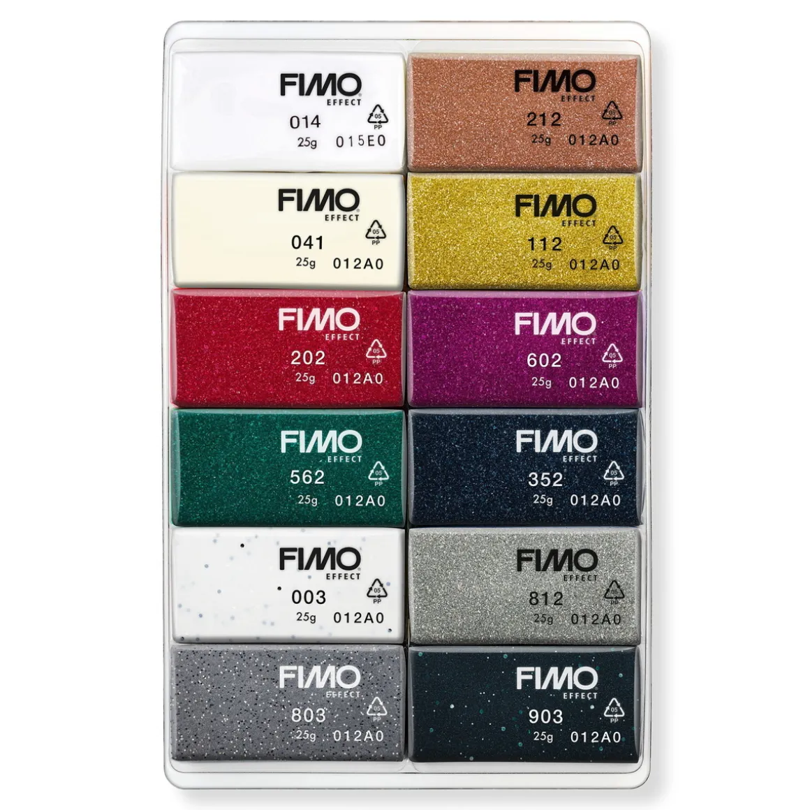 Fimo effect 12 farver x 25 g