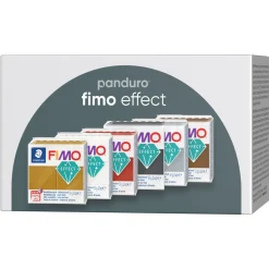 Fimo Effect 6×57 g Fimo-ler i metallicfarver