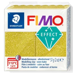Fimo effect glitter modeller 57 g – gold 112