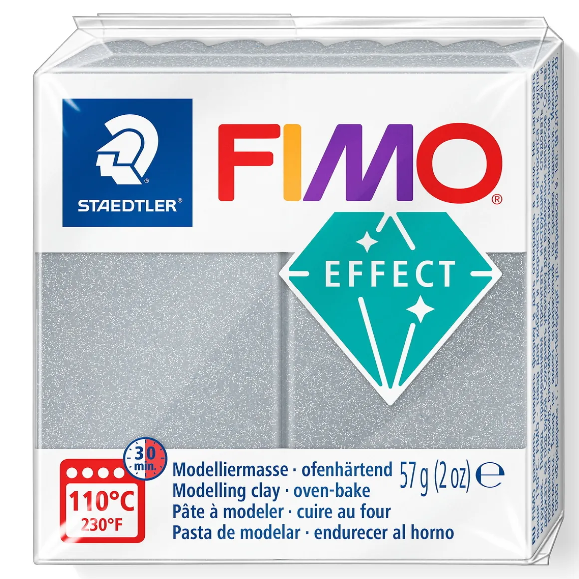 Fimo effect metallic modeller 57 g – silver 81
