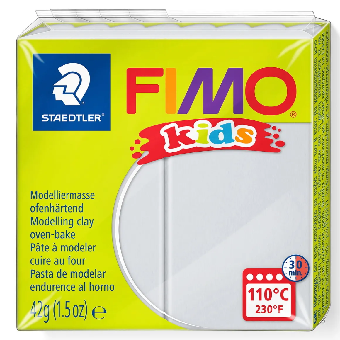 Fimo kids lysegrå 42 g