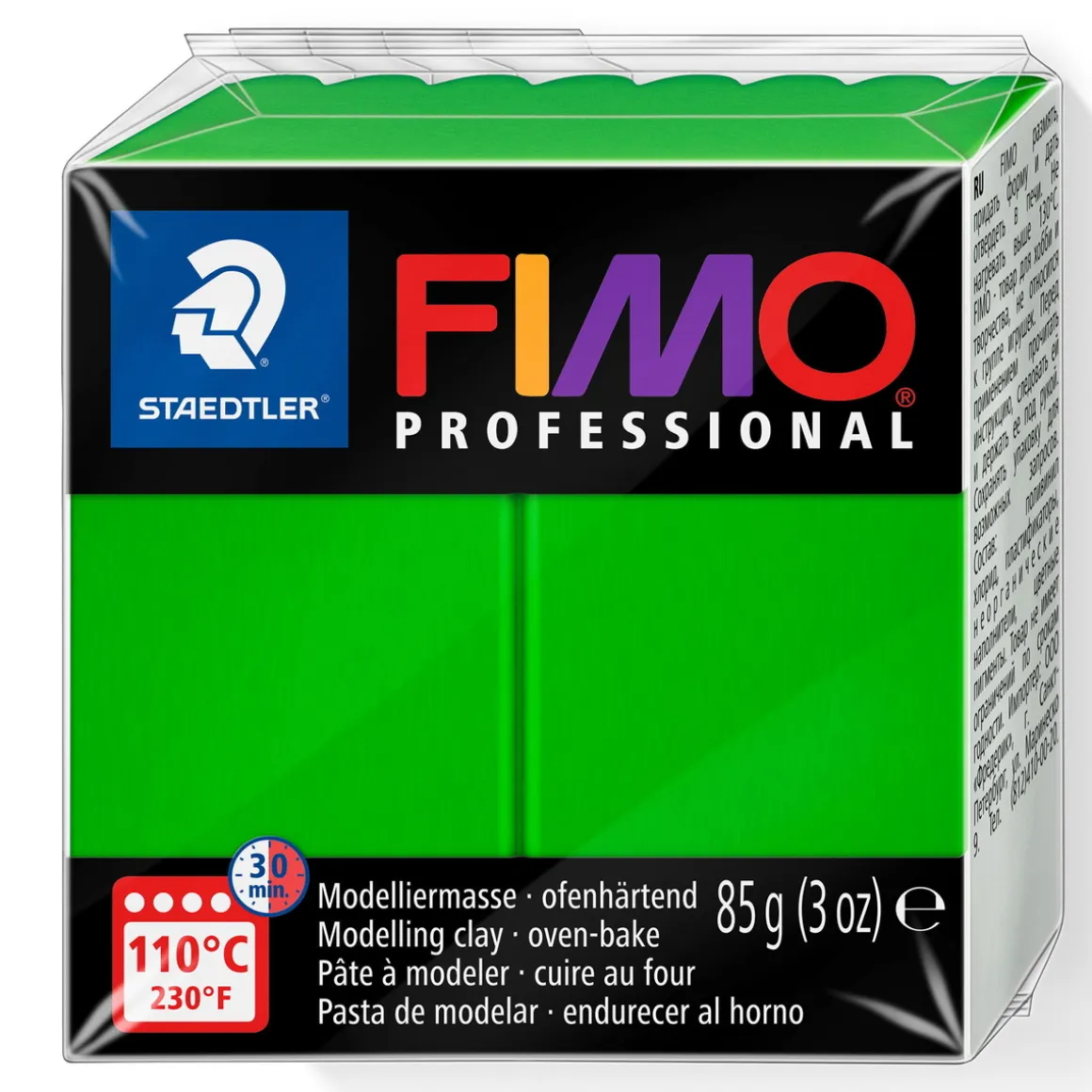 Fimo professional 85g green – modeller til fine detaljer