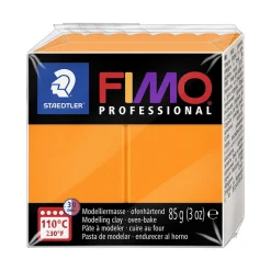 Fimo professional 85g orange – modeller til fine detaljer