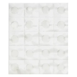 100 flytbare, transparente limprikker/glue dots Ø1,4 cm