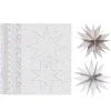 Fold 12 smukke julestjerner – 6 stk. a Ø12 cm, 6 stk. a Ø9 cm