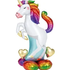 Folieballon AirLoonz Unicorn – 139 cm høj, fantastisk enhjørning!