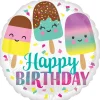 Folieballon Ø45 cm – is med teksten Happy Birthday