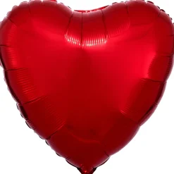 Folieballon Ø45 cm – rødt hjerte, perfekt til valentinsdag!