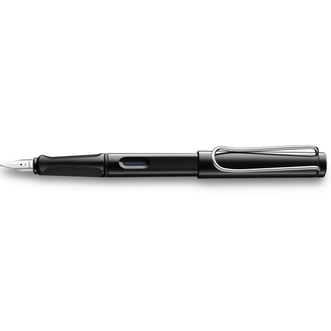 Fyldepen Safari Shiny Black – Medium