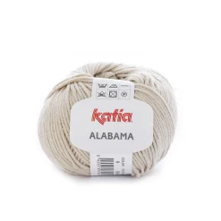Garn Alabama 50 g lys beige