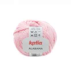 Garn Alabama 50 g lys rosa