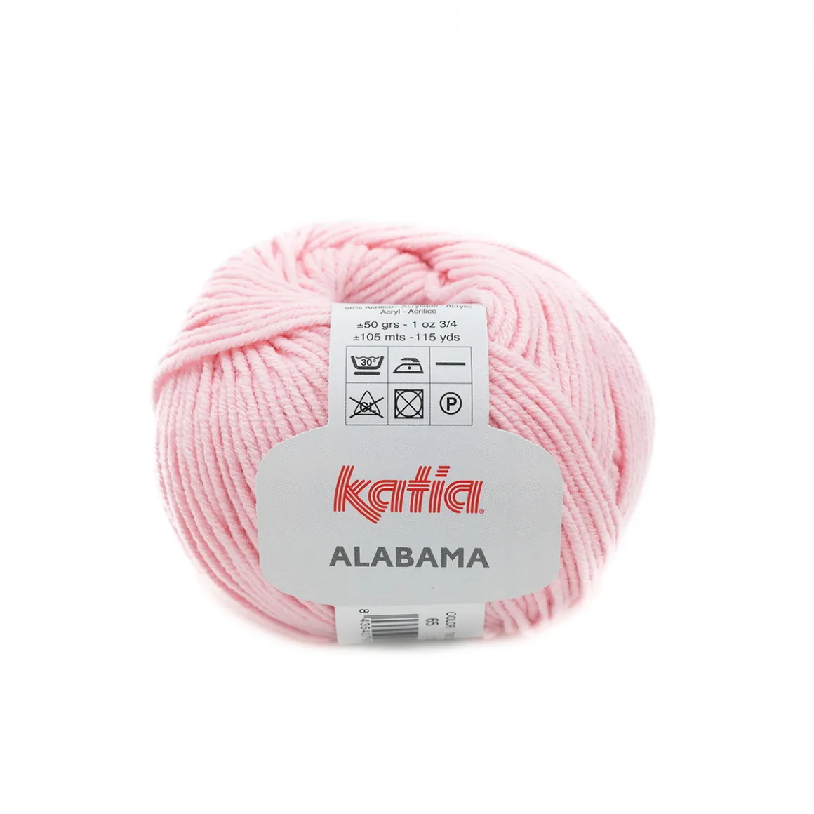 Garn Alabama 50 g lys rosa