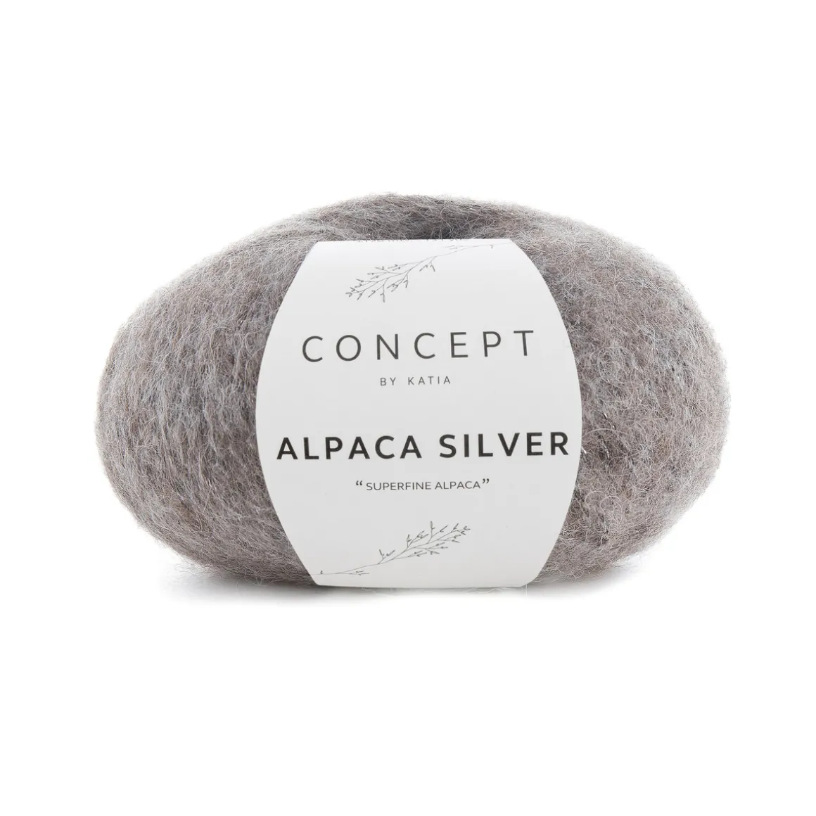 Garn Alpaca silver 25 g brun