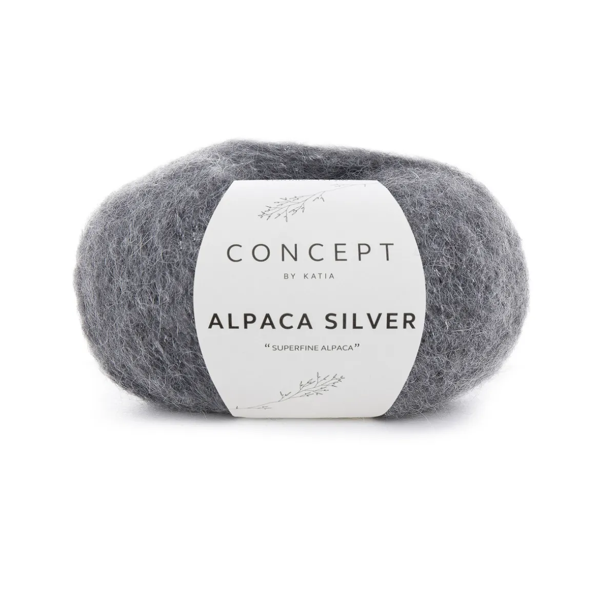 Garn Alpaca silver 25 g m.grå