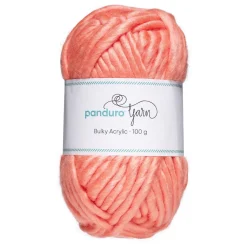 Garn Bulky Acrylic 100 g abrikos – et tykt garn, som giver resultater hurtigt