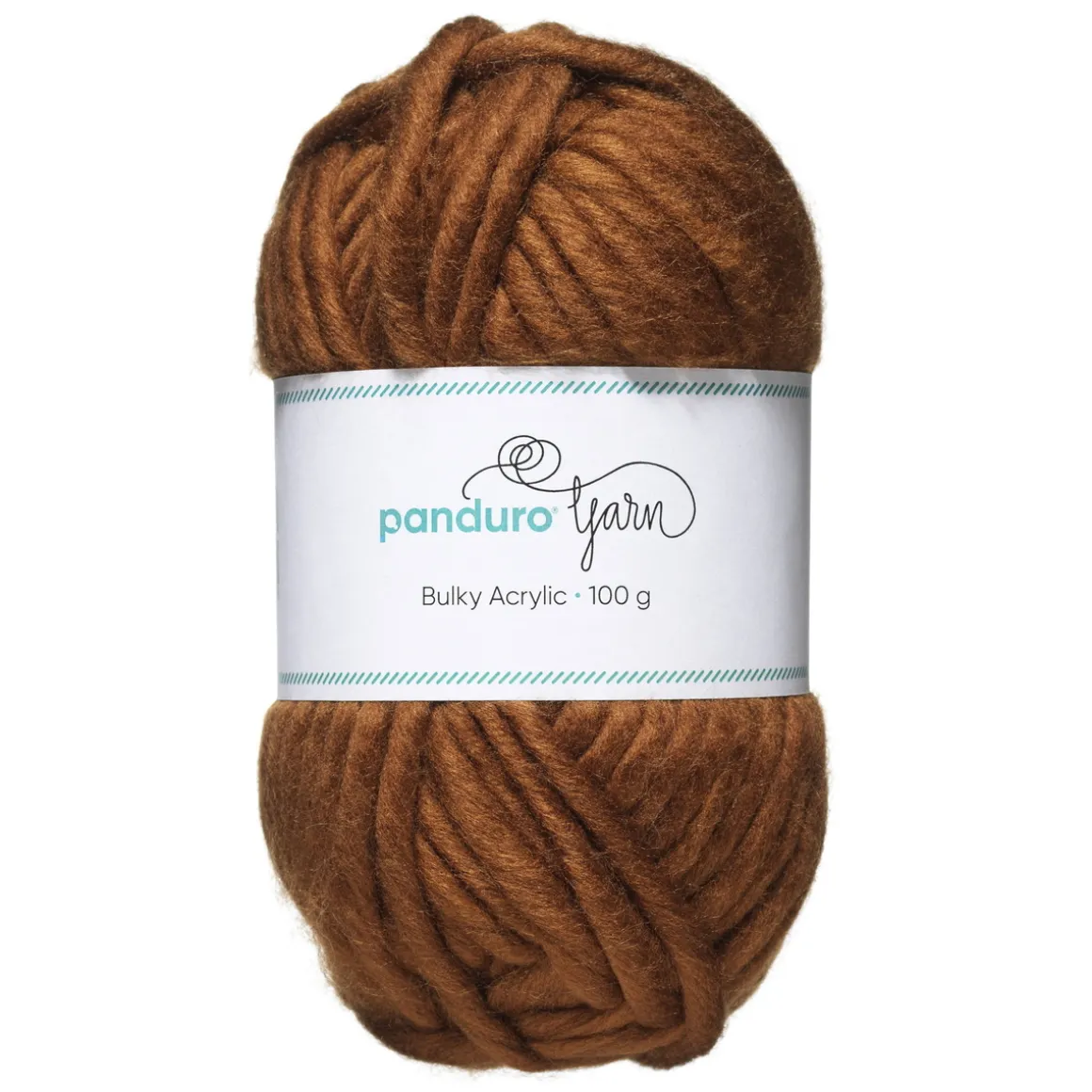 Garn Bulky Acrylic 100 g brun – et tykt garn, som giver resultater hurtigt