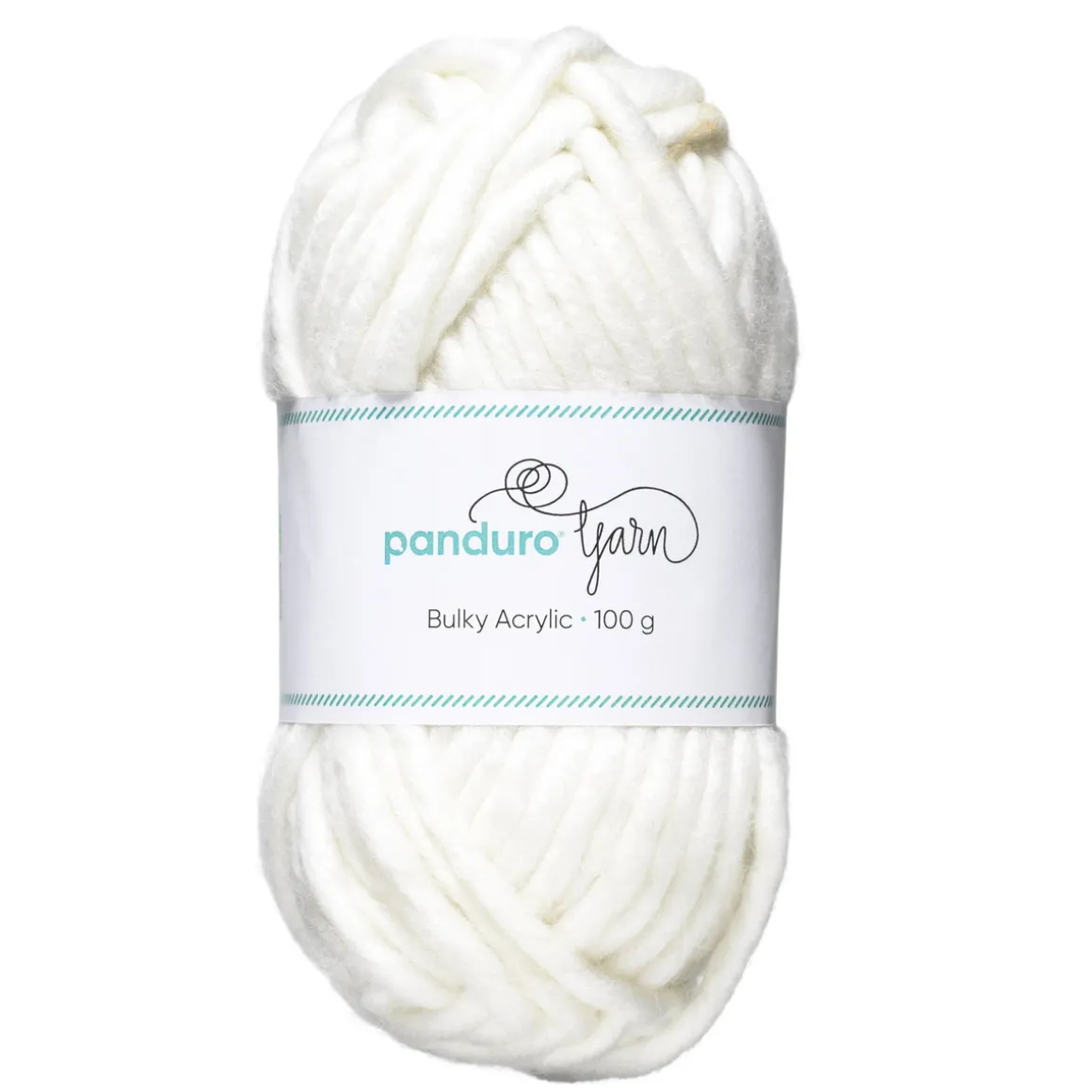 Garn Bulky Acrylic 100 g hvid – et tykt garn, som giver resultater hurtigt