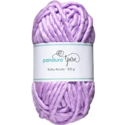 Garn Bulky Acrylic 100 g lilla – et tykt garn, som giver resultater hurtigt