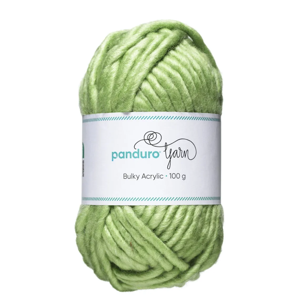 Garn Bulky Acrylic 100 g lysegrøn – et tykt garn, som giver resultater hurtigt