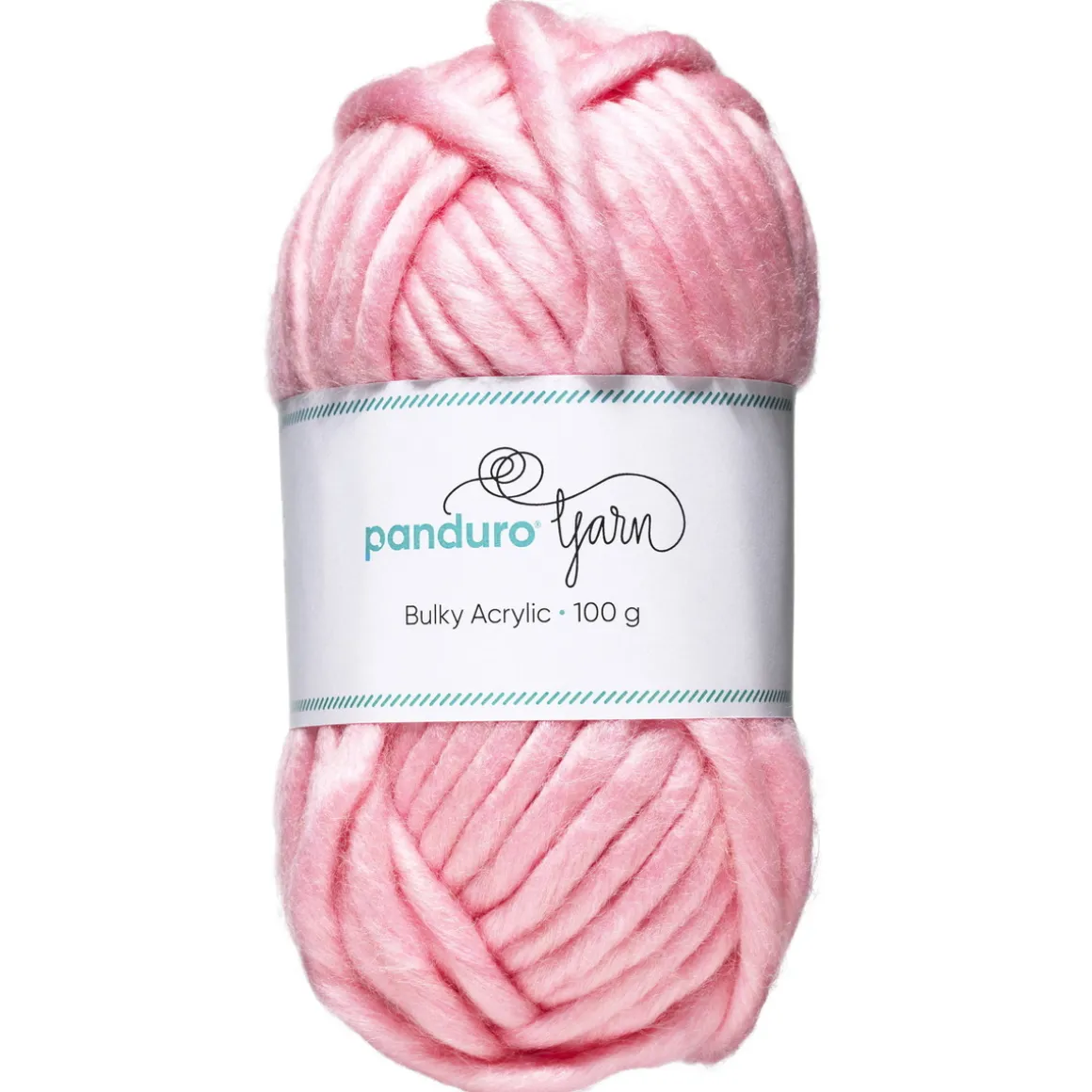 Garn Bulky Acrylic 100 g rosa – et tykt garn, som giver resultater hurtigt