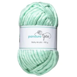 Garn Bulky Acrylic 100 g turkis – et tykt garn, som giver resultater hurtigt
