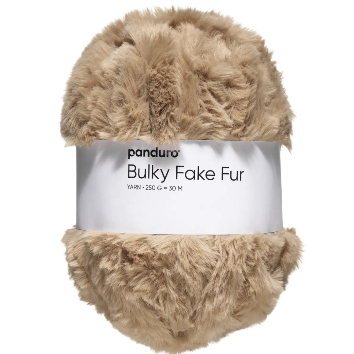 Garn Bulky Faux Fur 250g beige