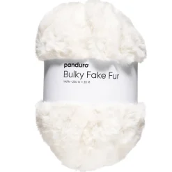 Garn Bulky Faux Fur 250g creme