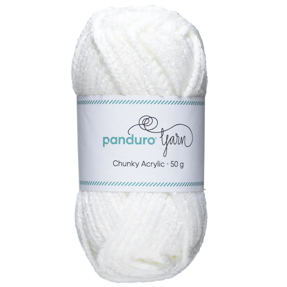 Garn Chunky Acrylic 50 g hvid