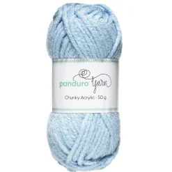 Garn Chunky Acrylic 50 g lyseblå