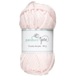 Garn Chunky Acrylic 50 g lys rosa