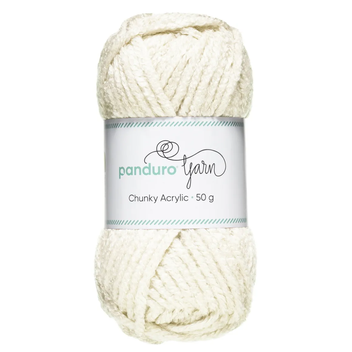 Garn Chunky Acrylic 50 g offwhite