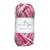 Garn Chunky Acrylic 50 g pink to wine red multi
