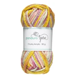 Garn Chunky Acrylic 50 g summer pastel multi