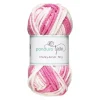 Garn Chunky Acrylic 50 g white to pink multi