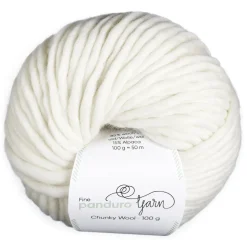 Garn Chunky Wool 100g creme