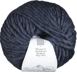 Garn Chunky Wool 100g jeansblå