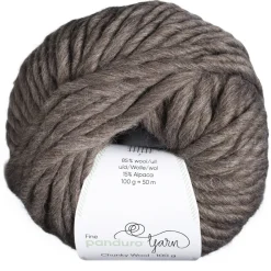 Garn Chunky Wool 100g muldvarp