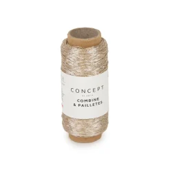 Garn Combine & Pailettes 25 g beige