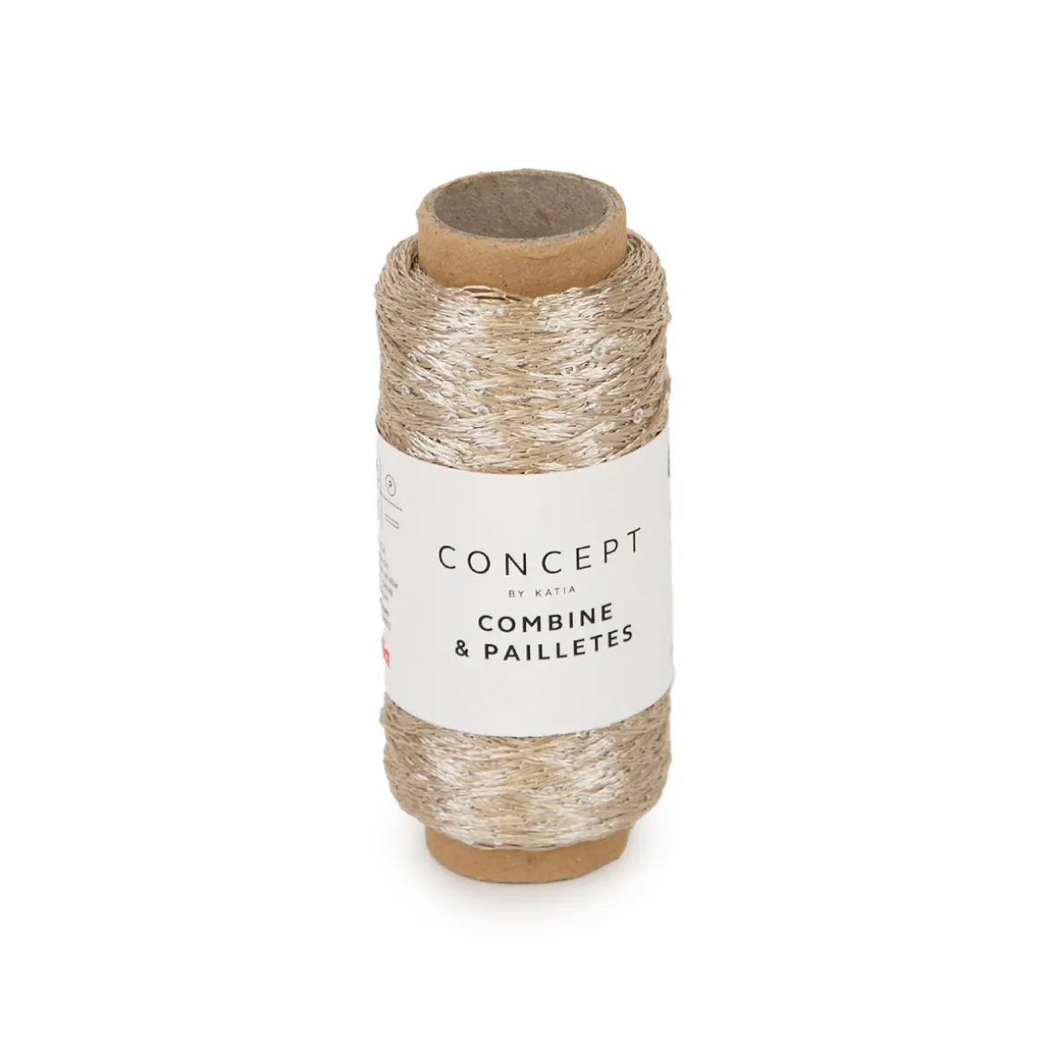 Garn Combine & Pailettes 25 g beige