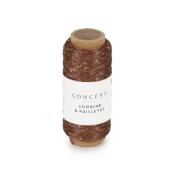 Garn Combine & Pailettes 25 g brun