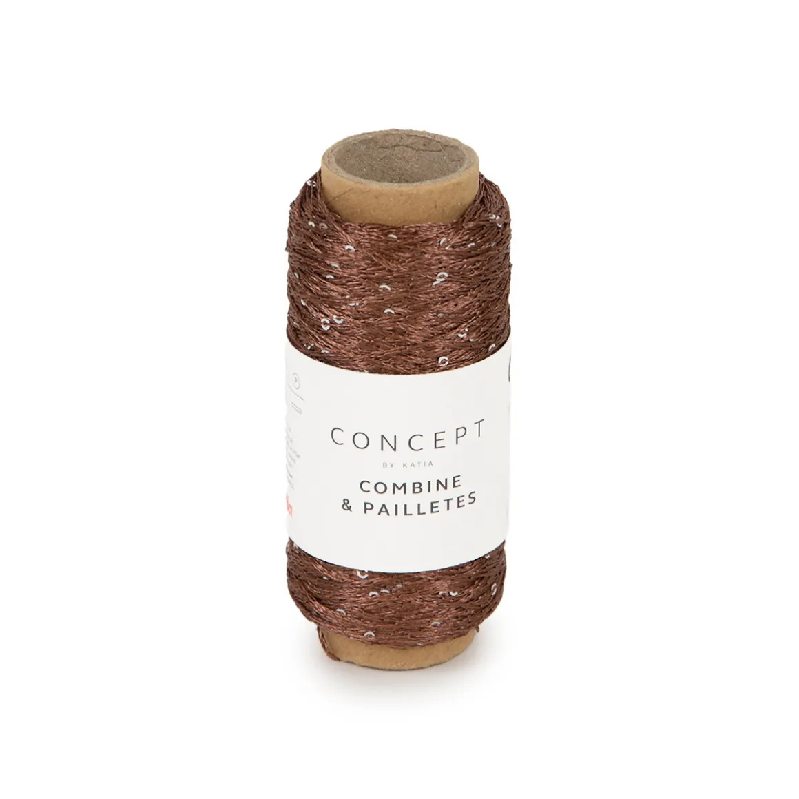 Garn Combine & Pailettes 25 g brun