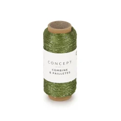 Garn Combine & Pailettes 25 g grøn