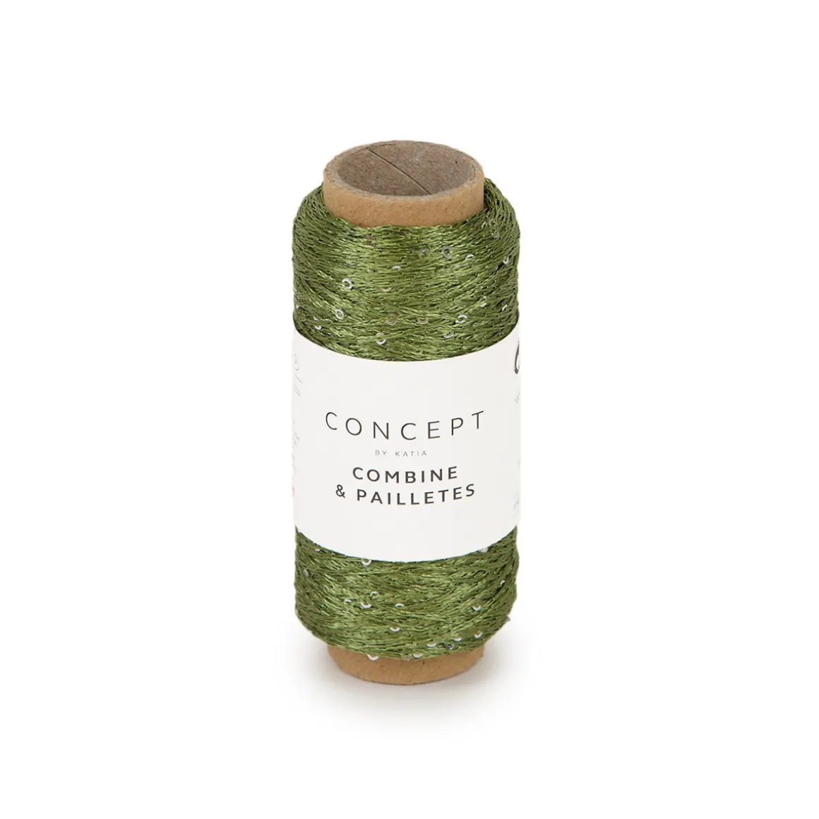 Garn Combine & Pailettes 25 g grøn