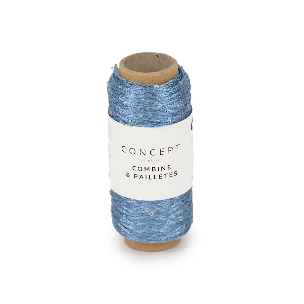 Garn Combine & Pailettes 25 g lyseblå