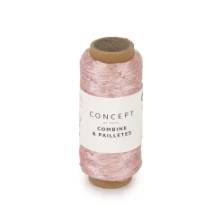 Garn Combine & Pailettes 25 g rosa